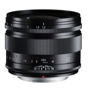 Voigtländer Nokton 50 mm F1,2 Objektiv für spiegellose Kameras.
